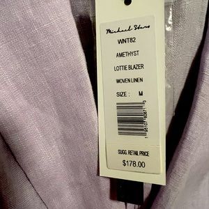 Michael Stars linen blazer- NWT and extra button